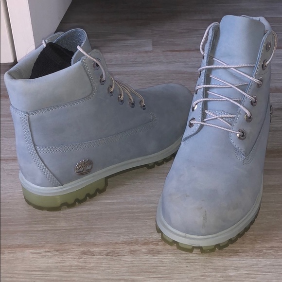 powder blue timberlands